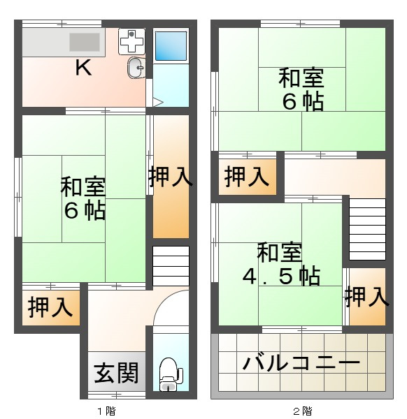 東垂水2丁目戸建の間取り
