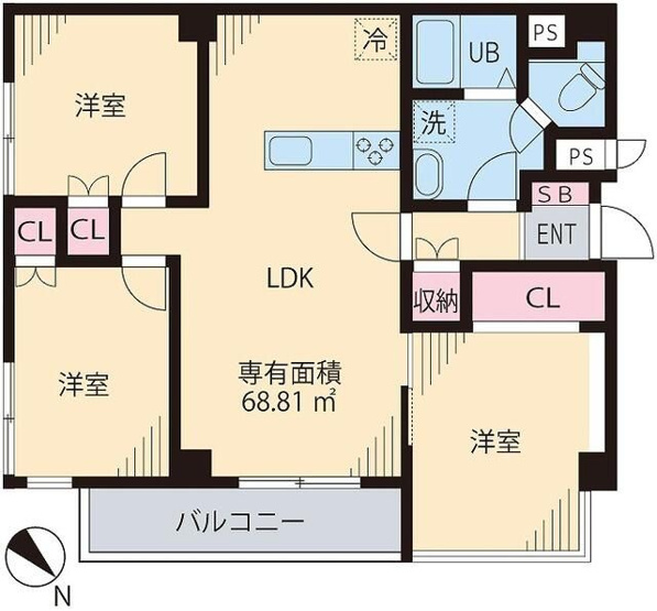 【間取り】 | ハイツスモルカ