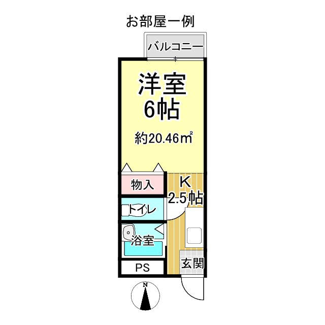 ハイツ詩仙院の間取り