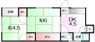 【間取り】 | 香ヶ丘町1丁文化住宅