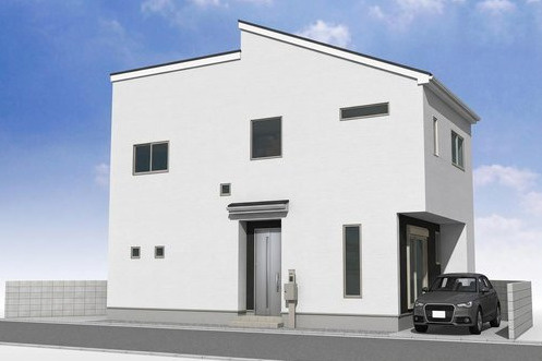 練馬区石神井台4丁目　LDK22帖超×間口19ｍ　ゆとりの邸の外観パース
