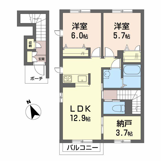 【間取り】 | シャーメゾン紀泉