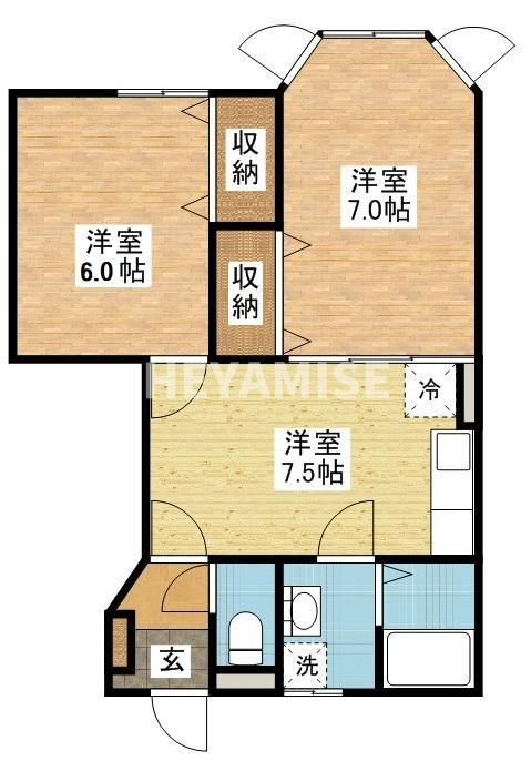 エーデル　ハオスⅠ　B　の間取り
