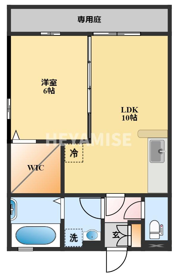 ファミーユ凪A棟の間取り