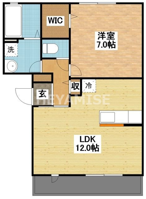 インターフレグラントA棟の間取り