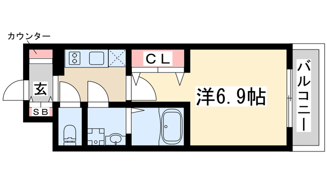 【間取り】 | レジュールアッシュ淡路駅前
