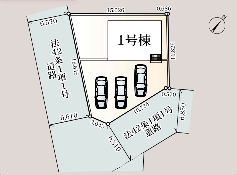 【区画図】 | 嵐山町志賀第5 | 全1棟