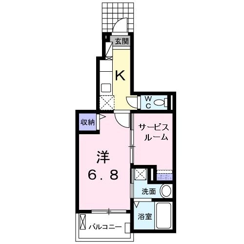 レフィナードソメイＢ棟の間取り|間取りです。