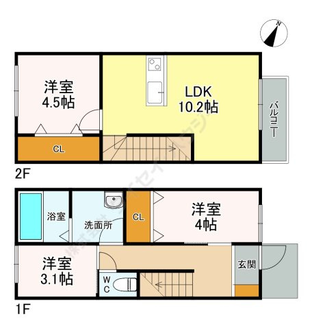 ｏｒｉｅｎｔｅ　ｐａｌａｚｚｏ（オリエンテパラッツォ）の間取り