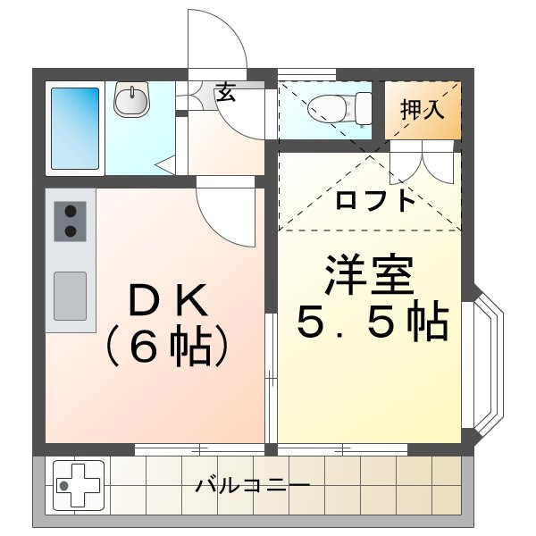 コリーヌ塩屋の間取り