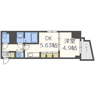 ＡＤＷＲｅｓｉｄｅｎｃｅ松屋町の間取り