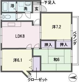 レピュート柴田の間取り