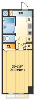 【間取り】 | メゾンボナール岸野