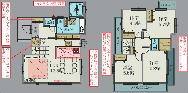 【間取り】 | 川越市砂新田第12期 | ４LDK