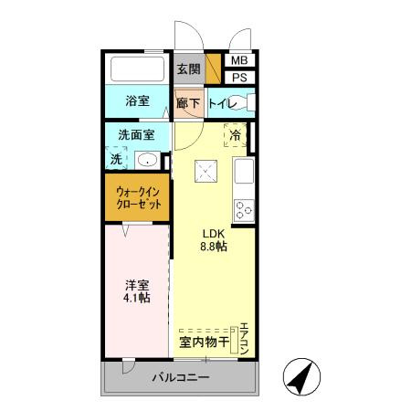 ヴィラ リッツⅢの間取り