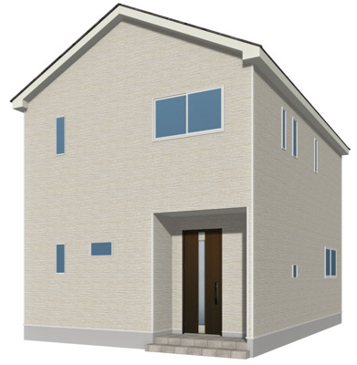 【外観パース】 | 竹松本町第一　新築建売　4LDK＋テレワークルーム　　1号棟　