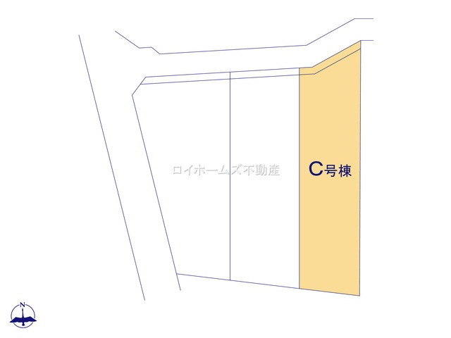 【区画図】 | 愛西市渕高町五ノ割13-2『仲介料無料』新築戸建て | C号棟
