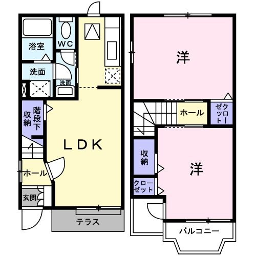 【間取り】 | ヴァンベール大上2