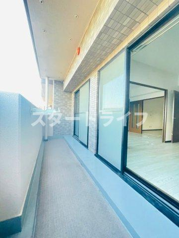 大阪市東淀川区東中島２丁目の賃貸マンションのバルコニー|参考写真