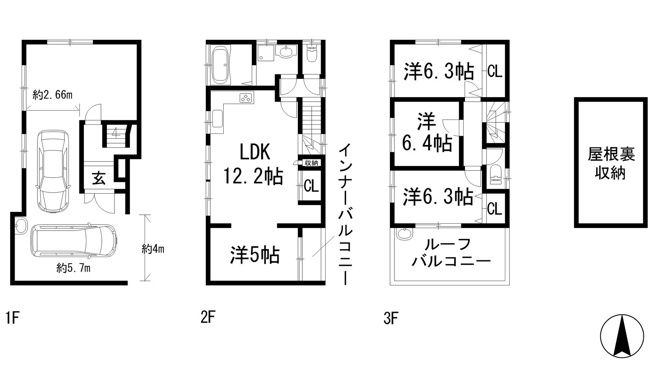 【間取り】 | 石橋2丁目貸家