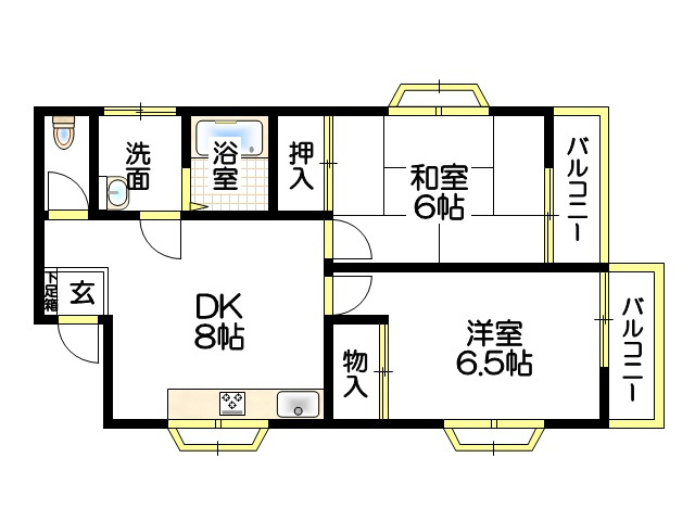 ハイツヒロの間取り
