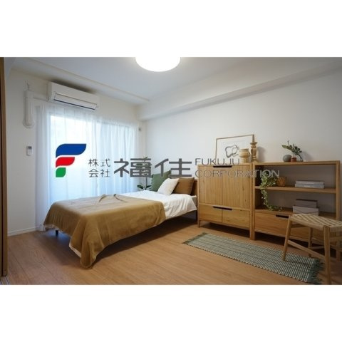 U RESIDENCE東比恵の洋室|募集元掲載のイメージ写真。家具・調度品は設備に含まれません。