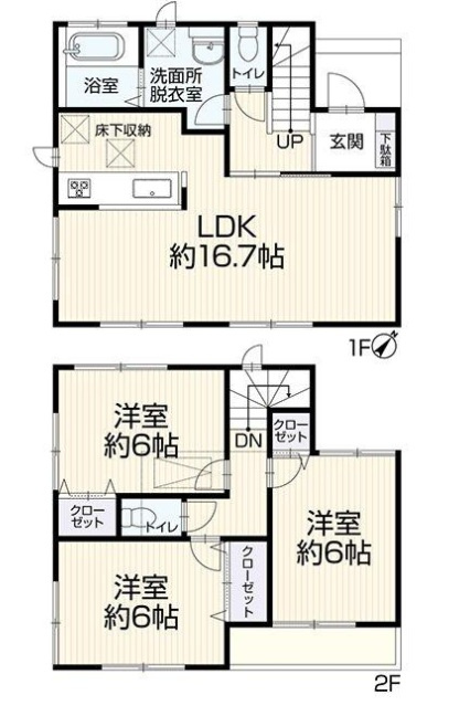市川市中国分５丁目の間取り