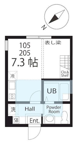 【間取り】 | ハーミットクラブハウス花月 | 使い勝手の良い「階段」のある…
