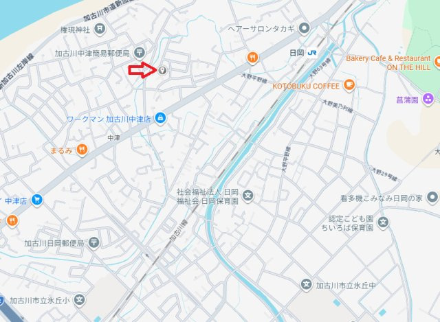 加古川市加古川町中津　中古戸建の地図