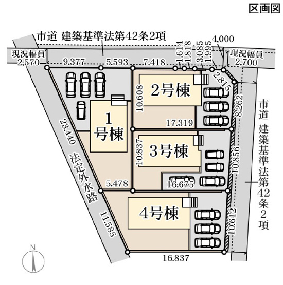 【区画図】 | Livele Garden.S　八木田第８　３号棟