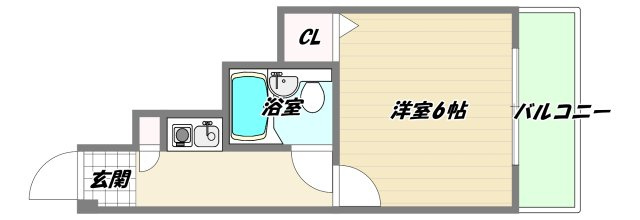 大阪市淀川区三国本町２丁目の賃貸マンションの間取り