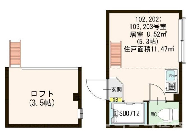 【間取り】 | カーサ　デ　リオ