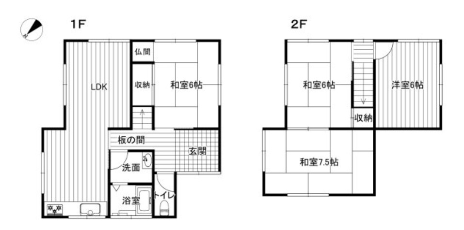 姫路市田寺東１丁目の中古一戸建の間取り