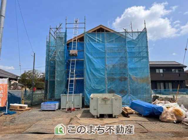 リガーレ宇都宮市西川田町3期の外観|建築中現地写真（同社施工の完成物件・モデルハウスがご見学できます）