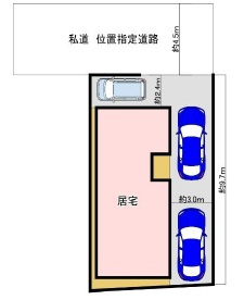 市川市曽谷４丁目の区画図