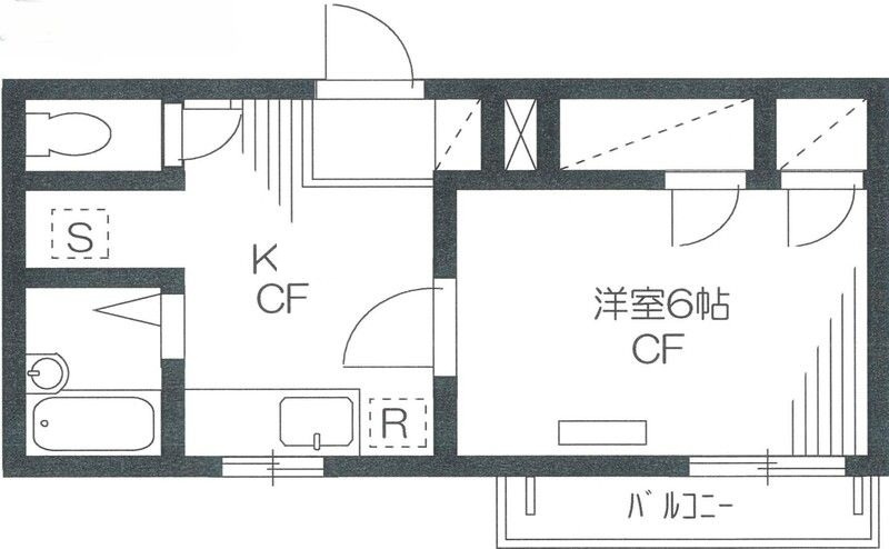 丸栄ハイツ王子の間取り|間取りです。