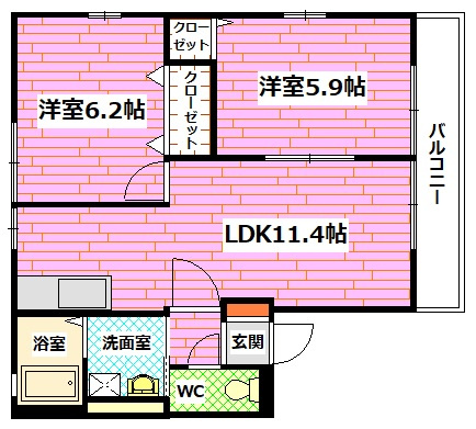 フュチュールMの間取り