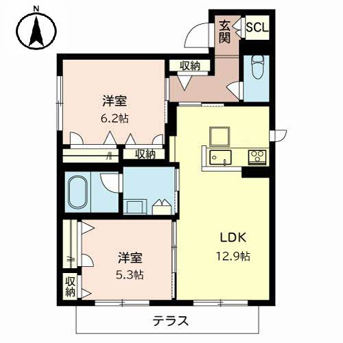 ＳｈａＭａｉｓｏｎＭ－Ｔｏｋｉｗａの間取り