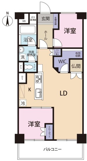 ライオンズマンション江坂の間取り