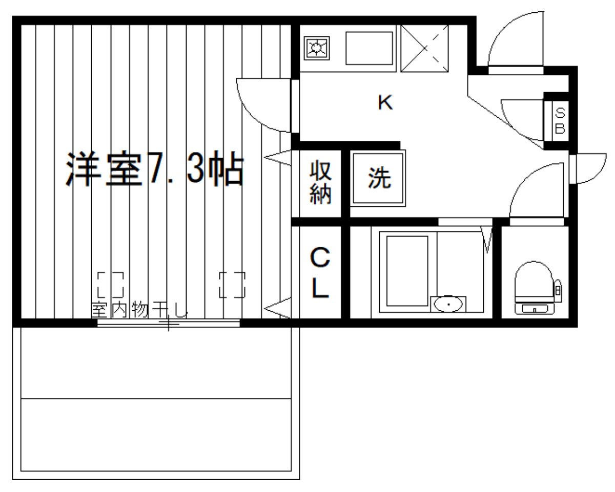 Ｇｒｅｅｎ　Ｒｏｏｆの間取り