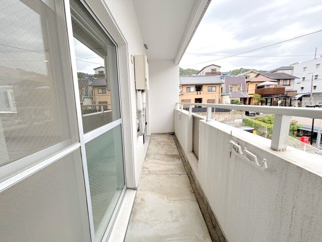 第3コーポ岡村のバルコニー