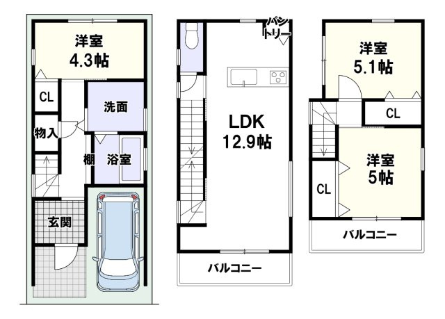 柳川町2丁目の間取り