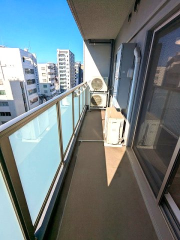 Urbanex秋葉原EASTⅡのバルコニー|8F、ワイドバルコニー、洗濯物干せます