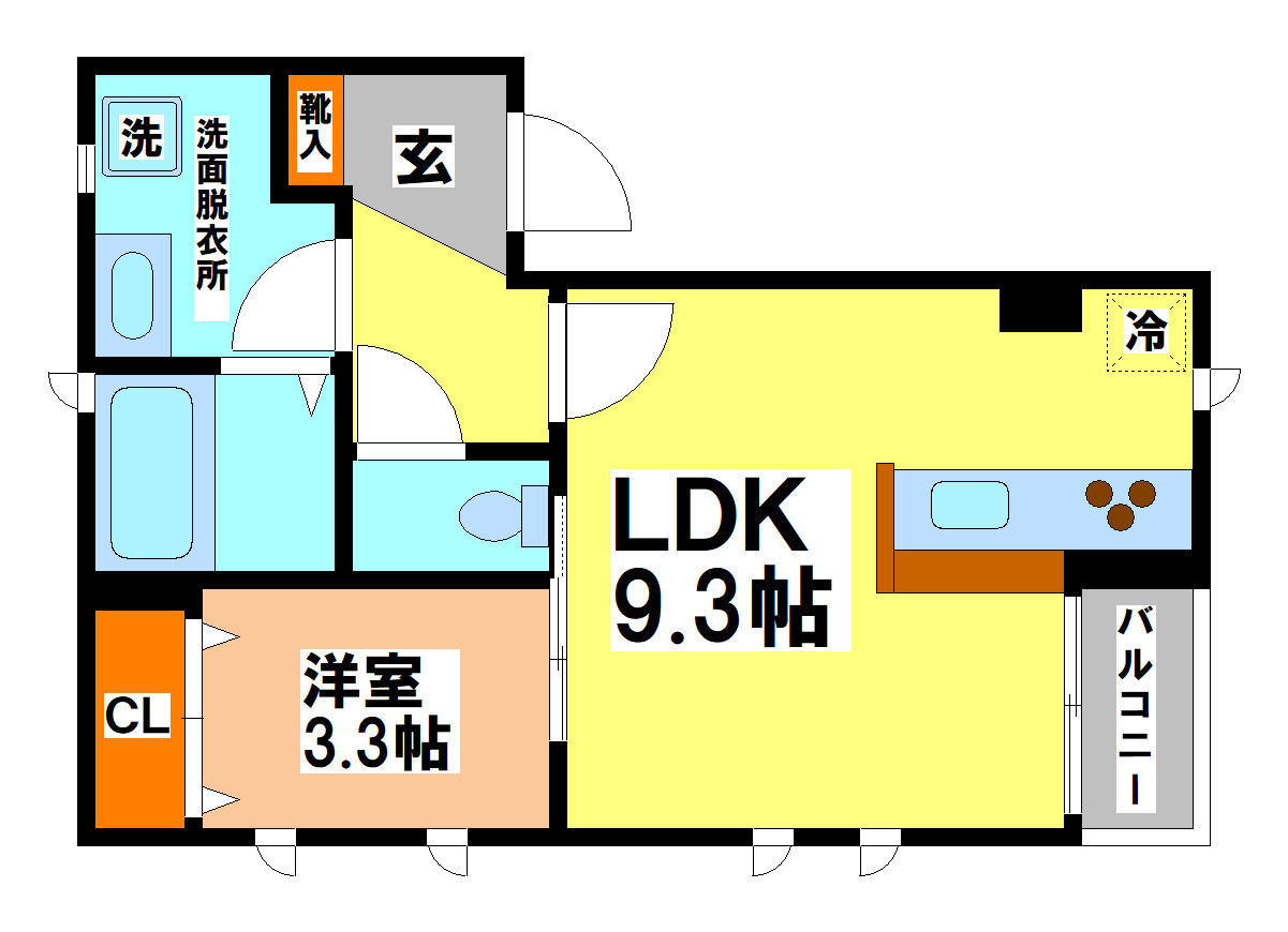 三鷹市井の頭１丁目のアパートの間取り