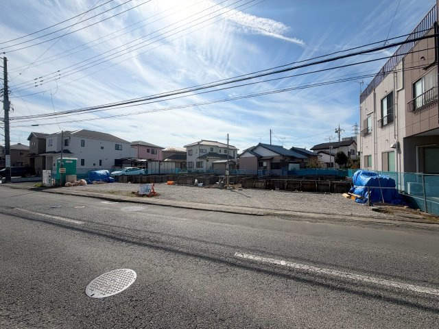函南町仁田3期　～全3棟～　1号棟の前面道路含む現地写真