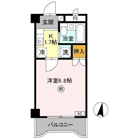 カナンハイツ大元の間取り