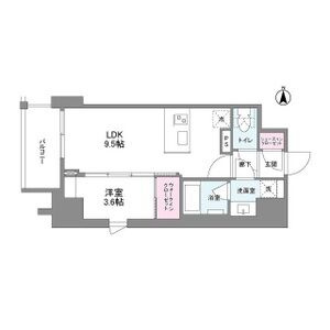 シーズンフラッツ心斎橋EASTの間取り