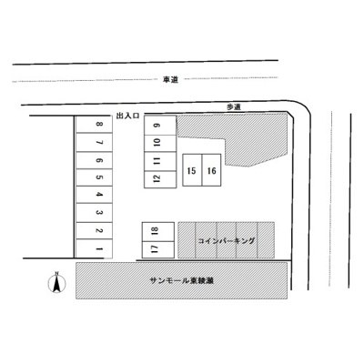 【区画図】 | サンモール駐車場