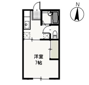 サンコーポ西古松の間取り