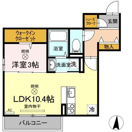 ウィング B棟の間取り